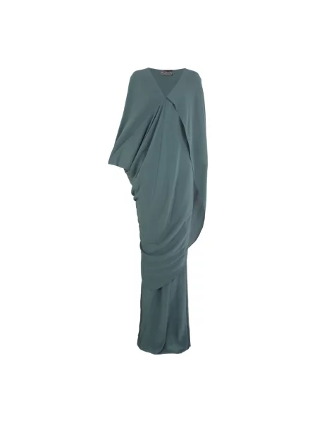 Jedwabna sukienka Cortana niebieska