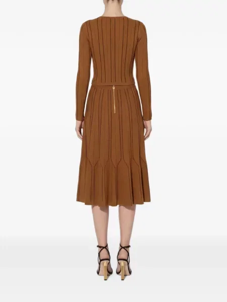 Fustă Elisabetta Franchi tricotate maro