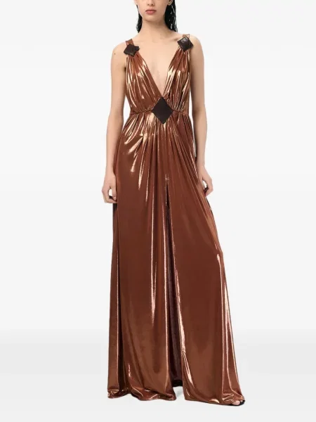 Rochie maxi Andra Andreescu maro