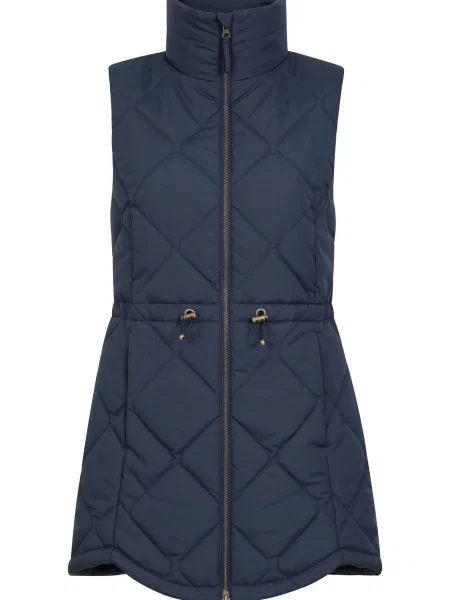 Rye długa pikowana kamizelka Navy