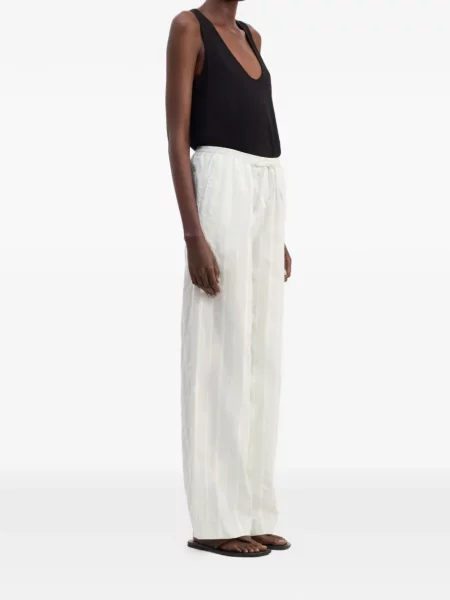 Pantaloni Loulou De Saison cu dungi cu cordon