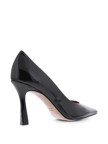 Pantofi cu toc Paris Punk din piele de lac negru