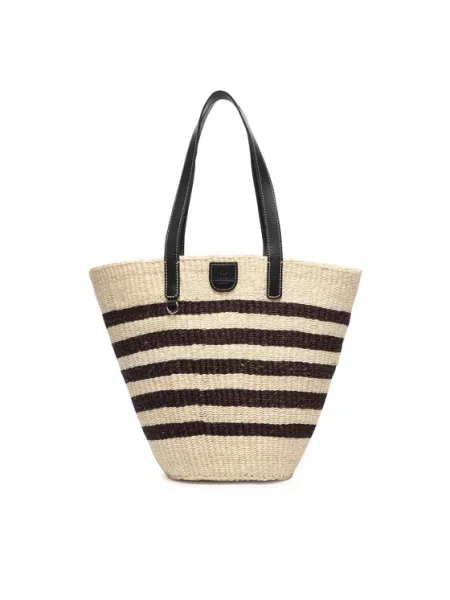 Weekend Max Mara torba za plažu ženska pletena AGENNAIO plava