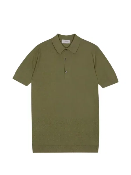 Tricou polo John Smedley verde