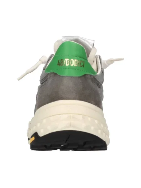 Sneakersy 4b12 skórzane szare