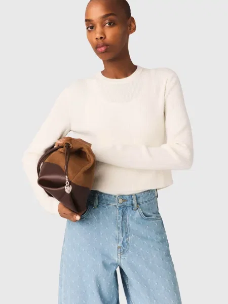 Вовняний светр Maje білий