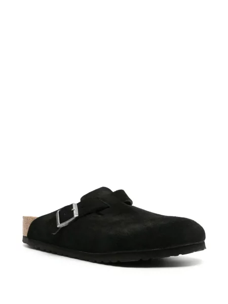 Zomšinės kambarinės šlepetės Birkenstock juoda