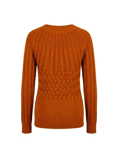Sweter Moorer elegancki pomarańczowy
