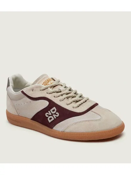 Sneakers Rebel | piele întoarsă bej