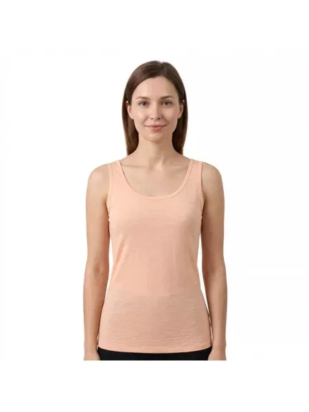Koszulka bez rękawów Merino Tank beżowa