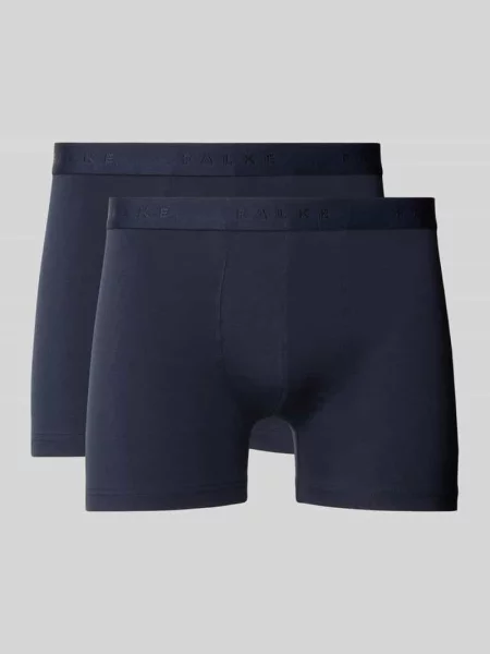 Obcisłe bokserki z elastycznym paskiem z logo model Daily Comfort' Falke granatowe