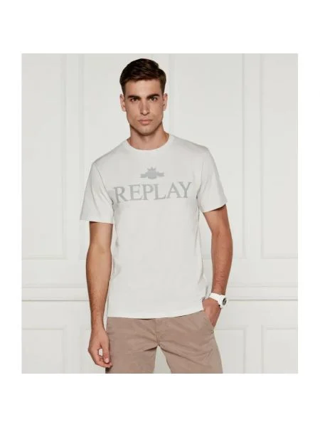 Replay Tricou alb
