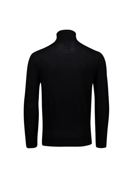 Polo Ralph Lauren sweter wełniany niebieski z golferm czarny
