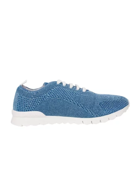 Dzianinowe sneakersy Kiton niebieskie