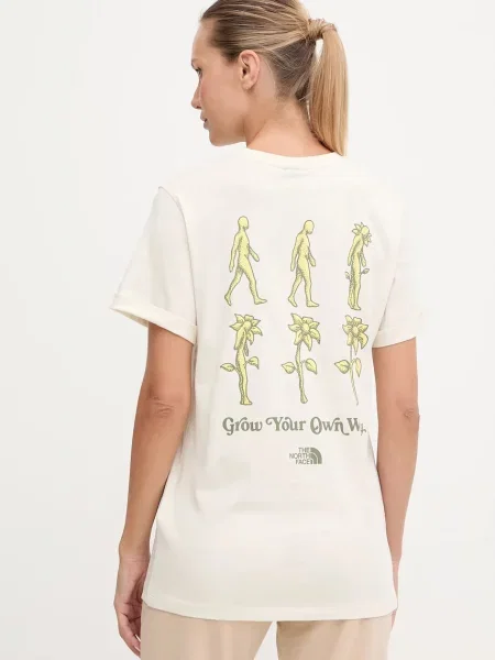 Тениска The North Face Connect Relaxed дамска бежово