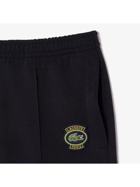 Lacoste Spodnie Dresowe Double-Sided Piqué Jogger granatowe