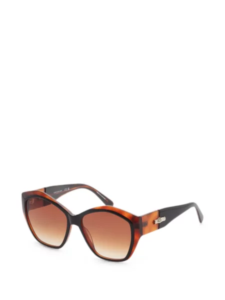 Ochelari de soare Longchamp cu imprimeu geometric maro