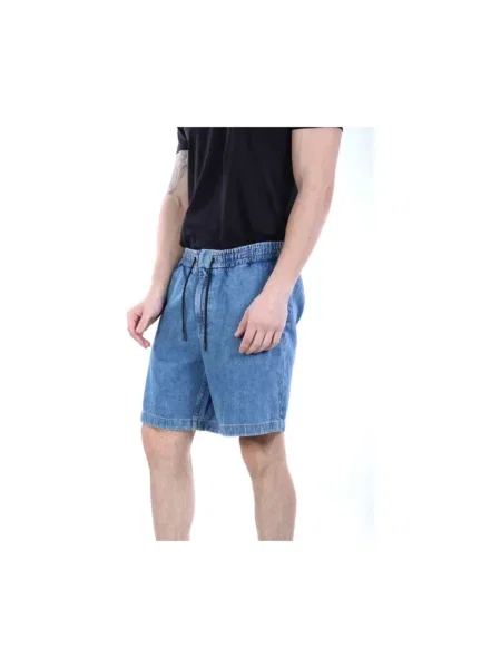 Szorty jeansowe Boss Orange niebieskie