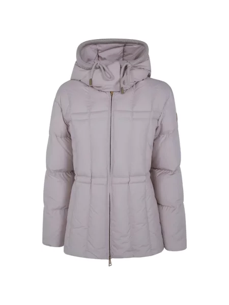 Geacă Moncler cu glugă alb