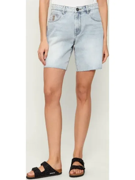 One Teaspoon De blugi pantaloni scurți JACKSONS | Relaxed fit | mid waist albastru