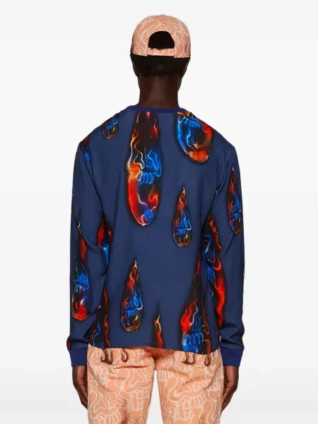 Tricou Casella Meyer cu imagine albastru