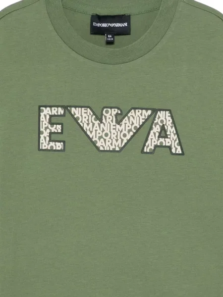 Dětské tričko Emporio Armani zelené