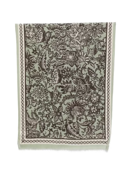 Fular Marc O'polo cu model floral cu imagine verde