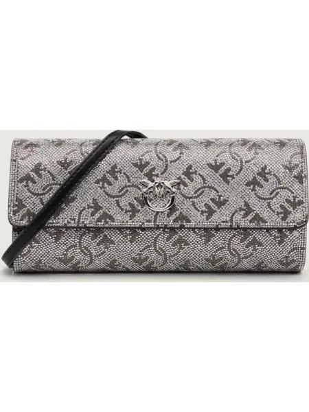 Geantă PINKO Love Tiny Brids Wallet C AI PCPL argintiu