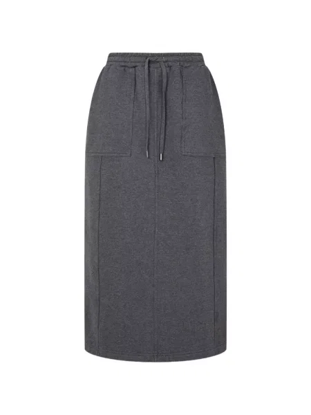 Fustă midi Tomboy cu cordon gri