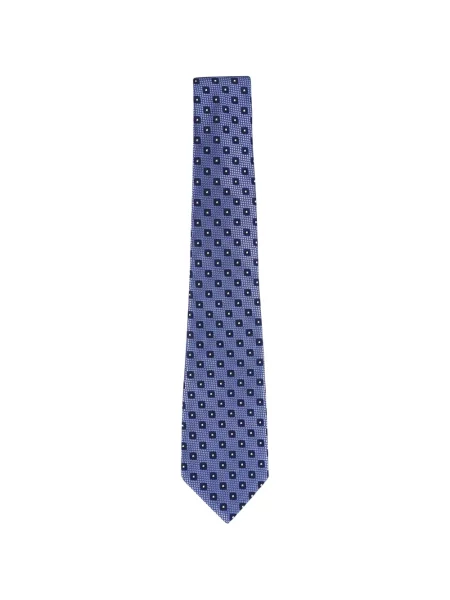 Cravată Zegna cu imprimeu geometric violet