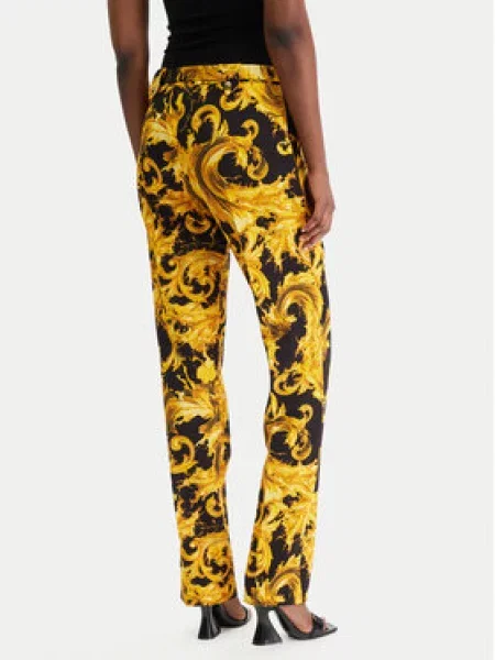 Versace Jeans Couture Medžiaginės kelnės juoda