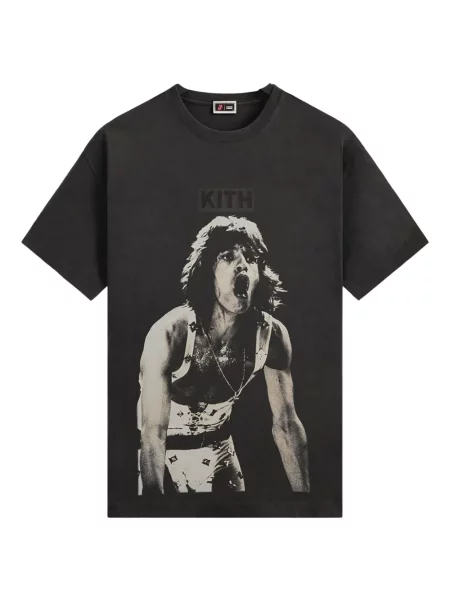 Тениска Kith камъни черно