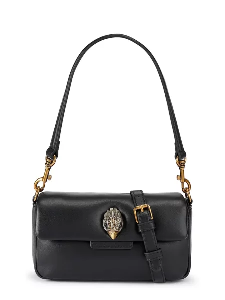 Kurt Geiger London crossbody torbica usnjena Mini Oxford črna