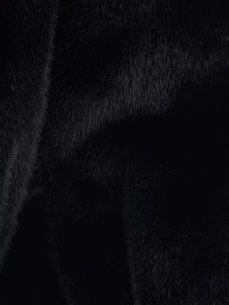 Geacă Valentini 1972 cu blană negru