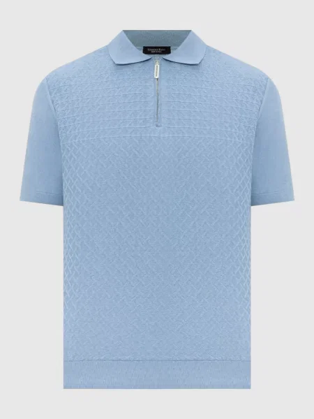Поло Stefano Ricci голубое