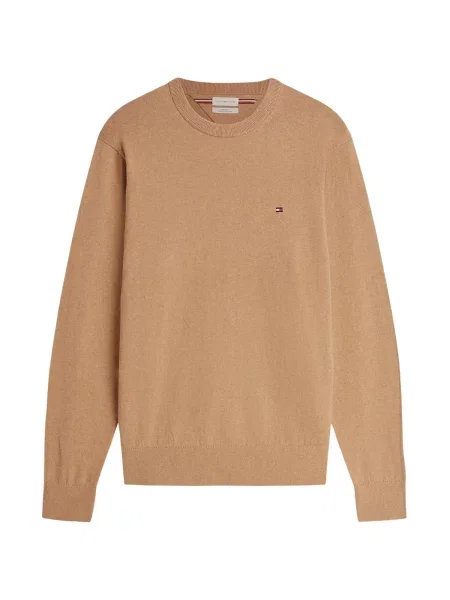 Pulover Tommy Hilfiger din cașmir bej