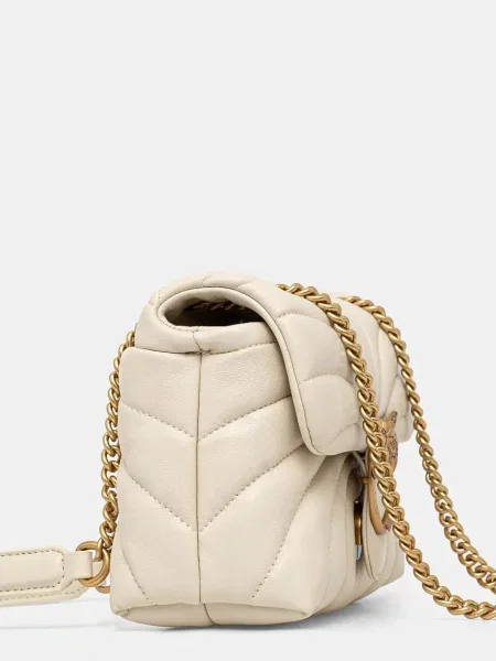 Шкіряна сумочка Pinko білий