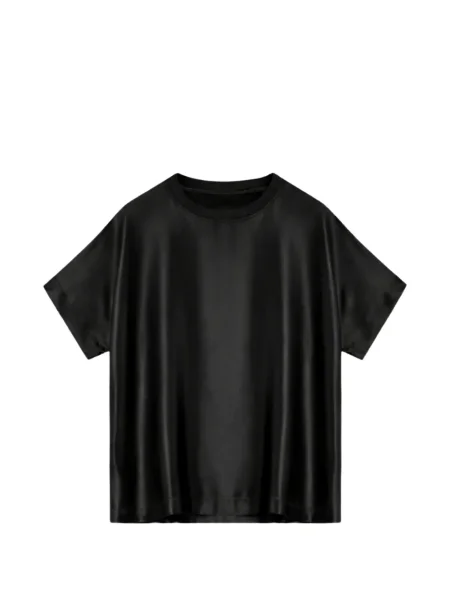 Koszulka Semicouture z okrągłym dekoltem czarna