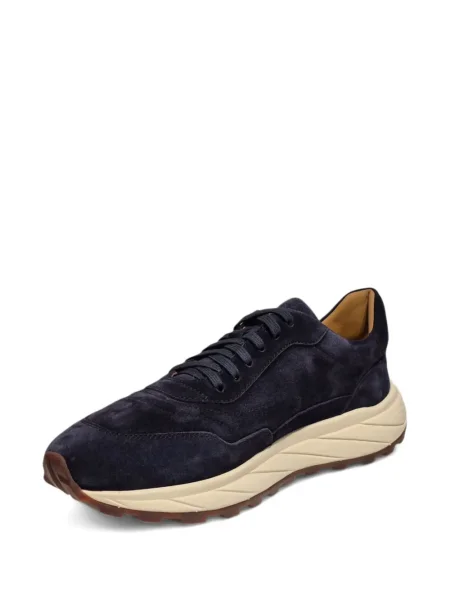 Sneakerși Henderson Baracco din piele de căprioară albastru