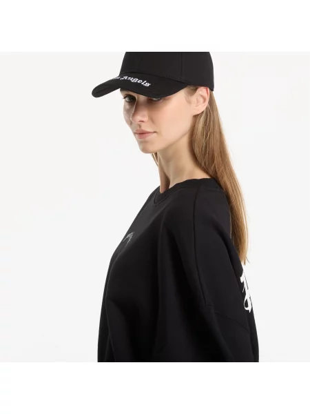 Orezané mikina Palm Angels s autogramom čierna