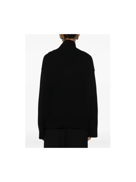 Sweter z golfem Soft Goat do golfa czarny