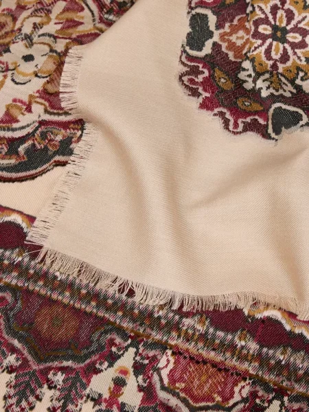 Fular Etro cu model floral din jacard