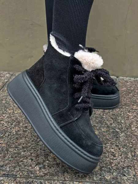 Замшеві Черевики INNOE чорний