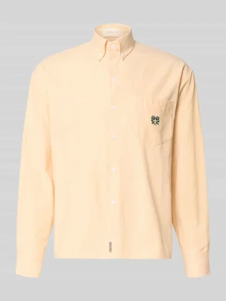 Koszula casualowa o kroju regular fit z kwiatowym haftem Another Cotton Lab