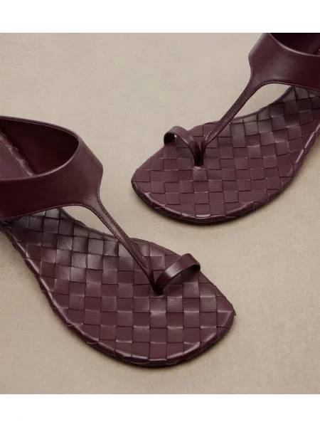 Chiloți tanga Bottega Veneta din piele