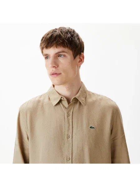 Lacoste Koszula Lacoste beżowa
