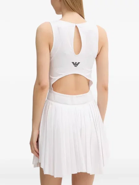Rochie mini Ea7 Emporio Armani alb