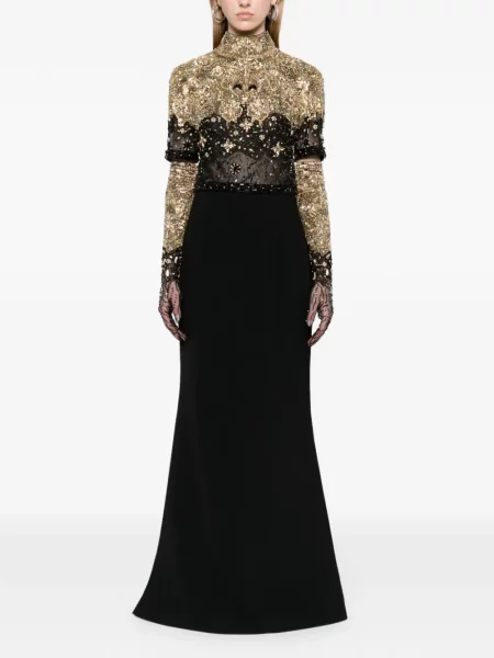 Rochie maxi Dina Melwani negru