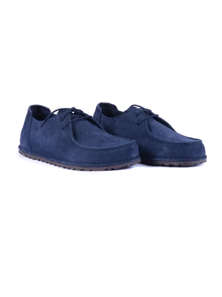 Półbuty Birkenstock zamszowe niebieskie