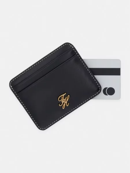 Tommy Hilfiger etui na karty skórzane czarny